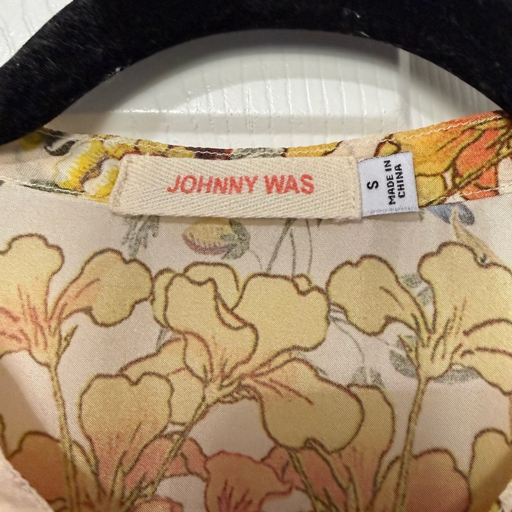 Johnny Was 100% Silk Button Down Tunic- S - Picture 3 of 9